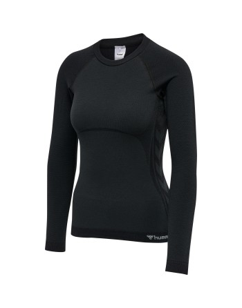 hmlCLEA SEAMLESS TIGHT T-SHIRT L/S / Enges Langarmshirt aus dehnbarem Material