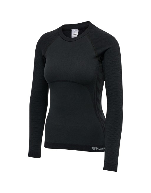 hmlCLEA SEAMLESS TIGHT T-SHIRT L/S / Enges Langarmshirt aus dehnbarem Material