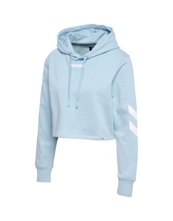 hmlLEGACY WOMAN CROPPED HOODIE / Kurz geschnittener Kapuzenpullover aus Sweatstoff