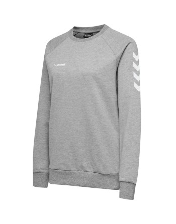 hmlGO COTTON SWEATSHIRT WOMAN / Basic Damen Sweatshirt für Sport und Freizeit