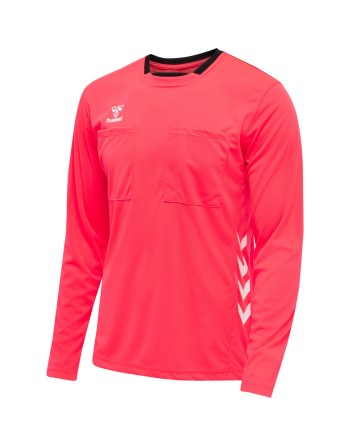 hmlREFEREE CHEVRON JERSEY L/S / Schiedsrichter-Langarmtrikot aus Jerseystoff auf Wasserbasis