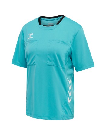 hmlREFEREE CHEVRON WO  JERSEY S/S / Schiedsrichter-Trikot für Damen aus Jerseystoff auf Wasserbasis
