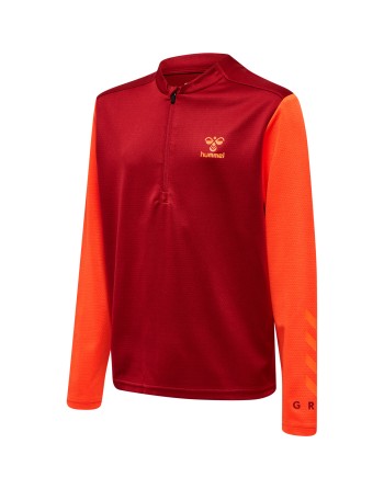 hmlONGRID 1/2 ZIP POLY SWEAT KIDS
