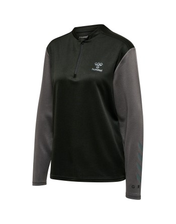 hmlONGRID 1/2 ZIP POLY SWEAT WO