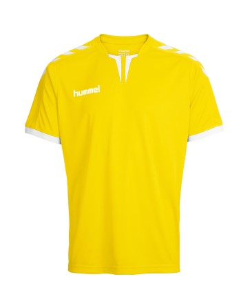 CORE SS POLY JERSEY / Krageneinsatz und Ärmelbündchen in Kontrastfarben