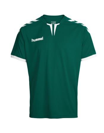 CORE SS POLY JERSEY / Krageneinsatz und Ärmelbündchen in Kontrastfarben