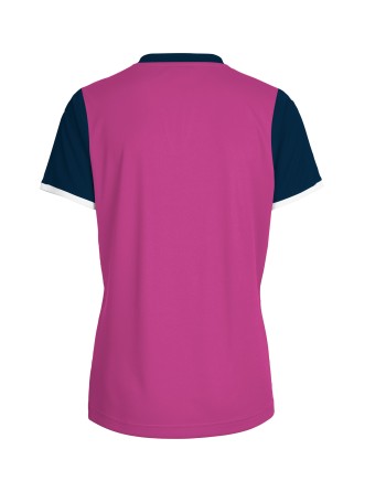 CORE WOMENS SS JERSEY / Krageneinsatz und Ärmelbündchen in Kontrastfarben