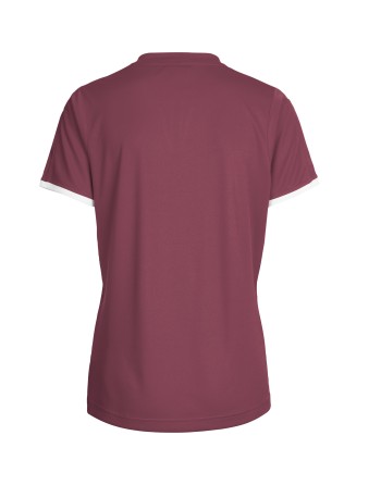 CORE WOMENS SS JERSEY / Krageneinsatz und Ärmelbündchen in Kontrastfarben