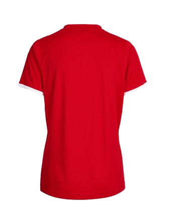 CORE WOMENS SS JERSEY / Krageneinsatz und Ärmelbündchen in Kontrastfarben
