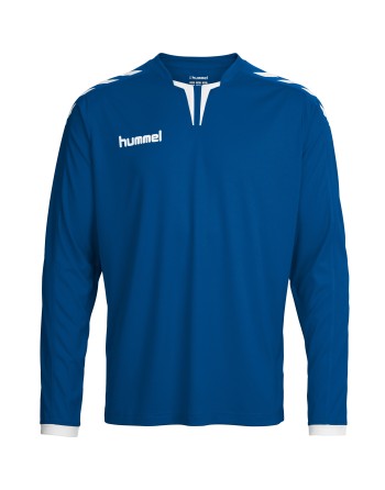 CORE LS POLY JERSEY / Krageneinsatz und Ärmelbündchen in Kontrastfarbe