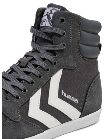 HUMMEL SLIMMER STADIL HIGH / Material aus Leinen/Wildleder.