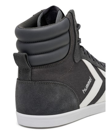 HUMMEL SLIMMER STADIL HIGH / Material aus Leinen/Wildleder.
