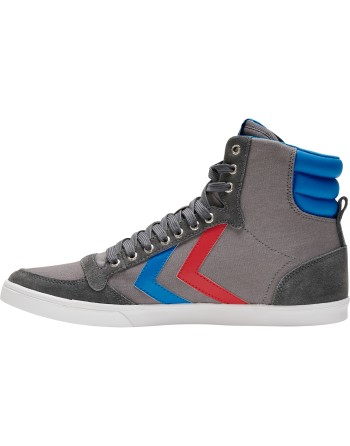 HUMMEL SLIMMER STADIL HIGH / Material aus Leinen/Wildleder.