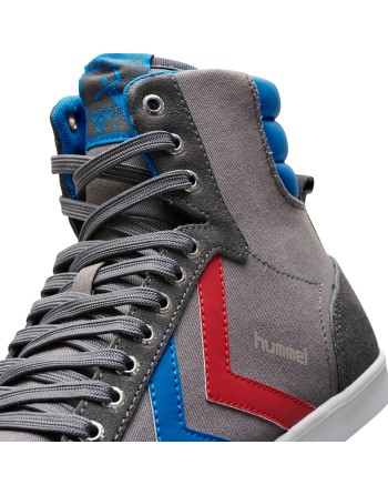 HUMMEL SLIMMER STADIL HIGH / Material aus Leinen/Wildleder.