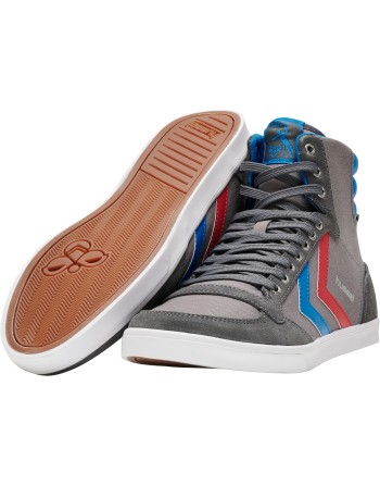 HUMMEL SLIMMER STADIL HIGH / Material aus Leinen/Wildleder.