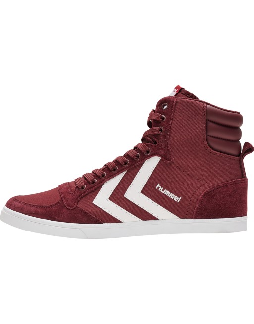 HUMMEL SLIMMER STADIL HIGH / Material aus Leinen/Wildleder.