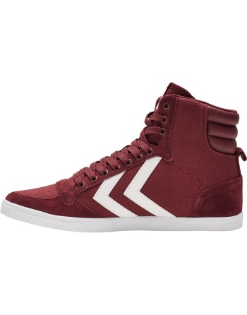 HUMMEL SLIMMER STADIL HIGH / Material aus Leinen/Wildleder.