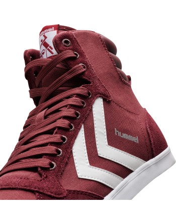 HUMMEL SLIMMER STADIL HIGH / Material aus Leinen/Wildleder.