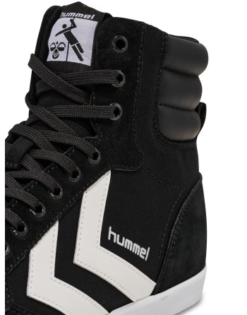 HUMMEL SLIMMER STADIL HIGH / Material aus Leinen/Wildleder.