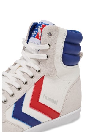 HUMMEL SLIMMER STADIL HIGH / Material aus Leinen/Wildleder.
