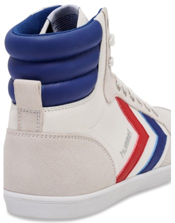 HUMMEL SLIMMER STADIL HIGH / Material aus Leinen/Wildleder.
