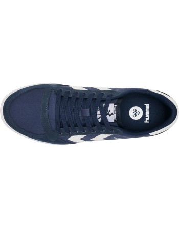 HUMMEL SLIMMER STADIL LOW / Material aus Leinen/Wildleder.