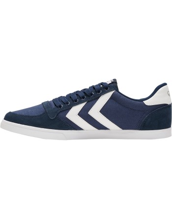 HUMMEL SLIMMER STADIL LOW / Material aus Leinen/Wildleder.