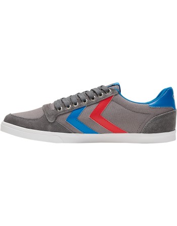 HUMMEL SLIMMER STADIL LOW / Material aus Leinen/Wildleder.