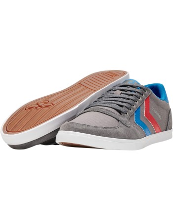 HUMMEL SLIMMER STADIL LOW / Material aus Leinen/Wildleder.