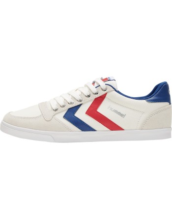 HUMMEL SLIMMER STADIL LOW / Material aus Leinen/Wildleder.