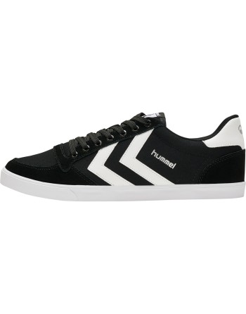 HUMMEL SLIMMER STADIL LOW / Material aus Leinen/Wildleder.