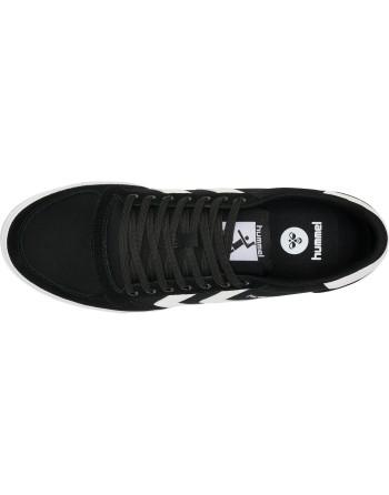 HUMMEL SLIMMER STADIL LOW / Material aus Leinen/Wildleder.