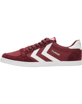 HUMMEL SLIMMER STADIL LOW / Material aus Leinen/Wildleder.