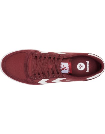 HUMMEL SLIMMER STADIL LOW / Material aus Leinen/Wildleder.