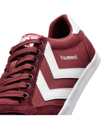 HUMMEL SLIMMER STADIL LOW / Material aus Leinen/Wildleder.