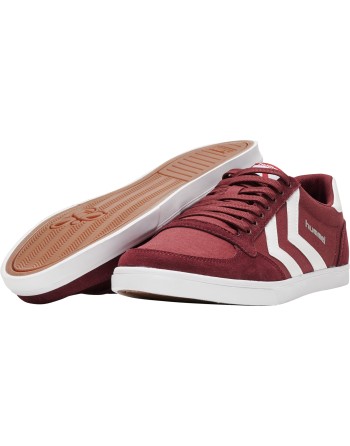 HUMMEL SLIMMER STADIL LOW / Material aus Leinen/Wildleder.