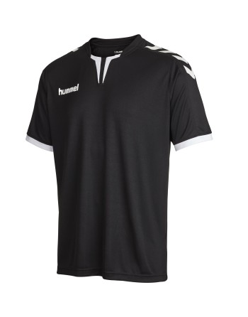 CORE SS POLY JERSEY / Krageneinsatz und Ärmelbündchen in Kontrasfarben