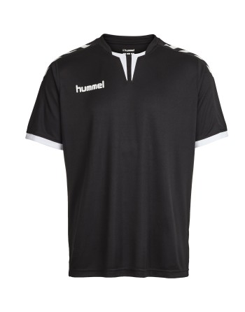 CORE SS POLY JERSEY / Krageneinsatz und Ärmelbündchen in Kontrasfarben