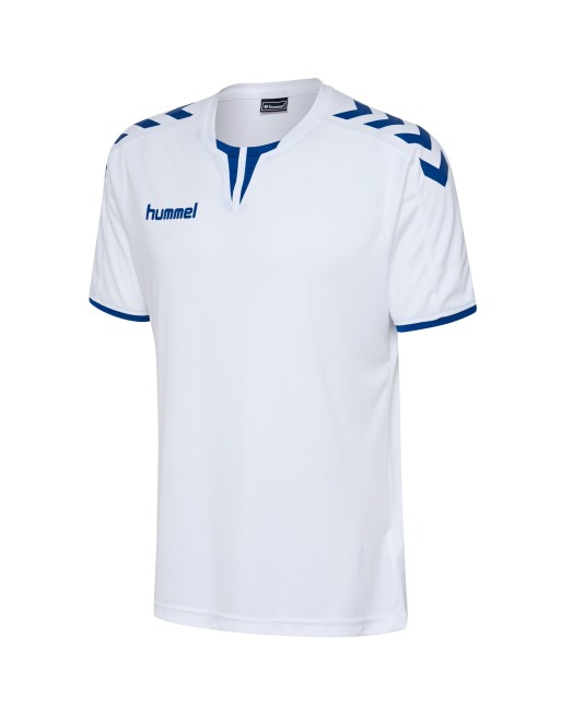 CORE SS POLY JERSEY / Krageneinsatz und Ärmelbündchen in Kontrasfarben
