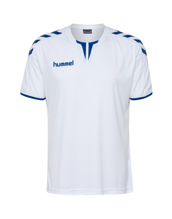 CORE SS POLY JERSEY / Krageneinsatz und Ärmelbündchen in Kontrasfarben