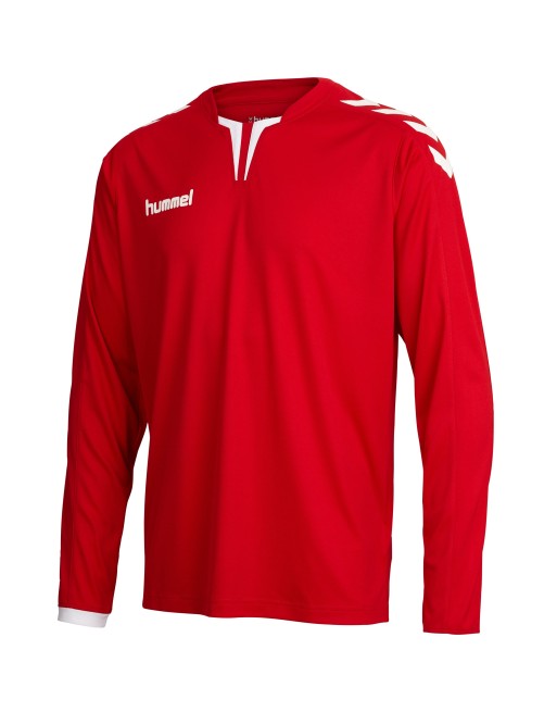 CORE LS POLY JERSEY / Krageneinsatz und Ärmelbündchen in Kontrastfarbe CORE LS POLY JERSEY / Krageneinsatz und Ärmelbündchen in Kontrastfarbe