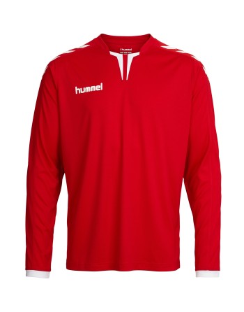 CORE LS POLY JERSEY / Krageneinsatz und Ärmelbündchen in Kontrastfarbe