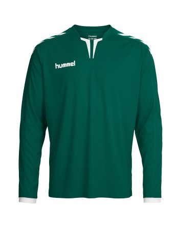 CORE LS POLY JERSEY / Krageneinsatz und Ärmelbündchen in Kontrastfarbe