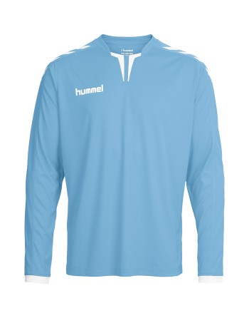 CORE LS POLY JERSEY / Krageneinsatz und Ärmelbündchen in Kontrastfarbe