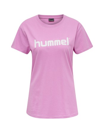 HMLGO COTTON LOGO T-SHIRT WOMAN S/S / Basic Damen T-Shirt für Sport und Freizeit