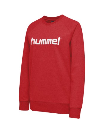 hmlGO COTTON LOGO SWEATSHIRT WOMAN / Basic Damen Sweatshirt für Sport und Freizeit