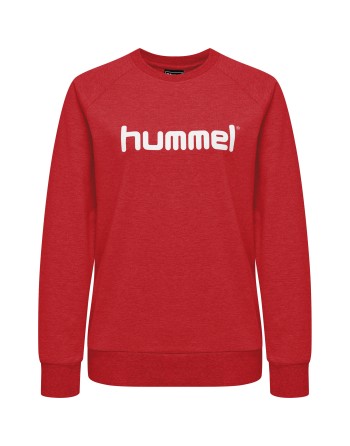 hmlGO COTTON LOGO SWEATSHIRT WOMAN / Basic Damen Sweatshirt für Sport und Freizeit