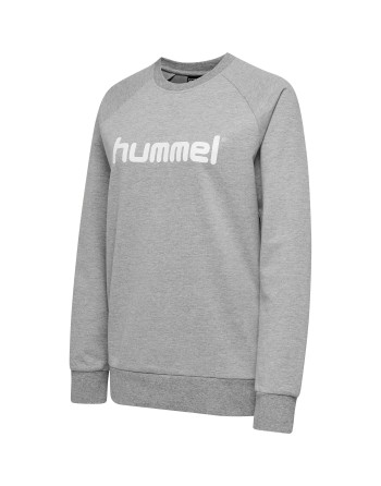 hmlGO COTTON LOGO SWEATSHIRT WOMAN / Basic Damen Sweatshirt für Sport und Freizeit