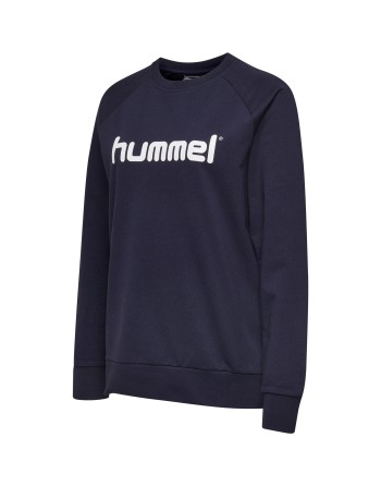 hmlGO COTTON LOGO SWEATSHIRT WOMAN / Basic Damen Sweatshirt für Sport und Freizeit