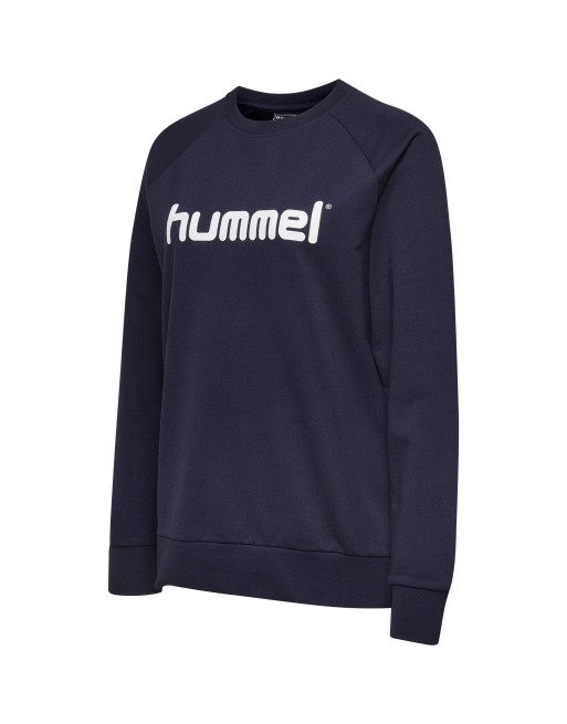 hmlGO COTTON LOGO SWEATSHIRT WOMAN / Basic Damen Sweatshirt für Sport und Freizeit hmlGO COTTON LOGO SWEATSHIRT WOMAN / Basic Damen Sweatshirt für Sport und Freizeit